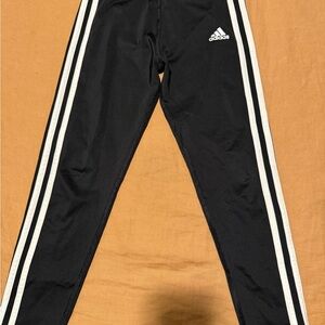 Adidas Kids Black Track Pants size 7/8 small